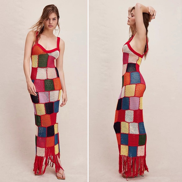 Carolina K Vera Hand Crochet Dress Size XS - Picture 3 of 15